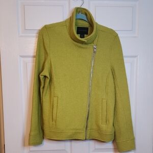 Tahari Women's Lime Wool Blend Utility Jacket